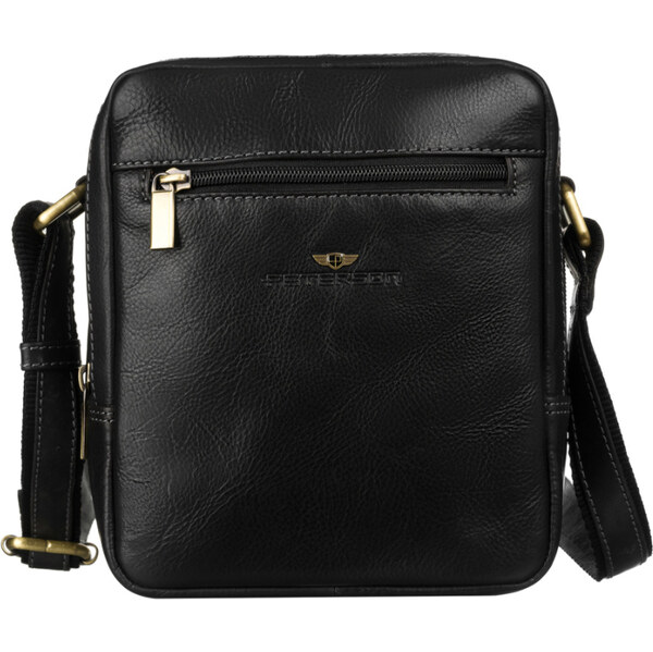 Peterson Pánska kožená crossbody taška čierna (KT181) 59777181