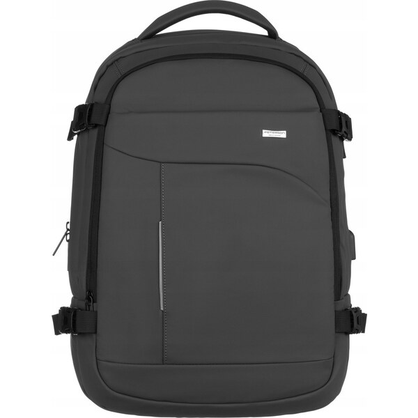 Peterson Tmavosivý vodotesný cestovný batoh s priestorom pre notebook 46726913