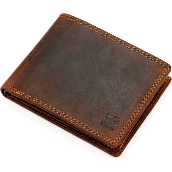 Nordee Kvalitná kožená pánska peňaženka hnedá (GPPN495) 62884920
