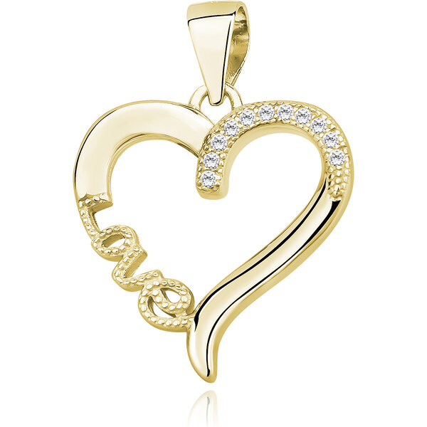 Olivie Strieborný prívesok SRDCE LOVE GOLD 9188 59803569