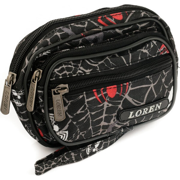 Loren čierno-šedo-červená pánska ladvinka S02-600D-4 19529601