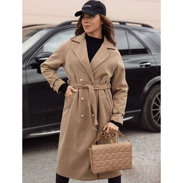 BASIC Camel dámsky dlhý oversize kabát CAMELLYN NY0743 59802793