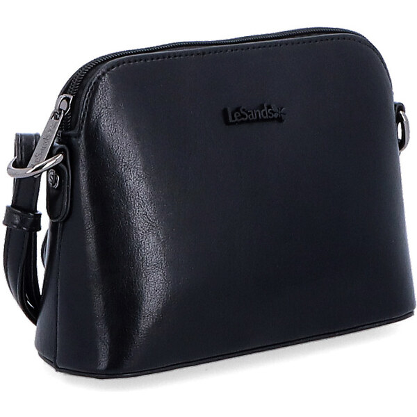 Kabelka zo syntetickej kože crossbody Le Sands čierna 7710 C 64020315