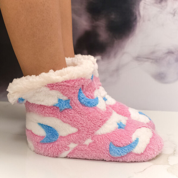 AURA.VIA Detské ružové plyšové ponožky Dreamy Night 28-35 59808795