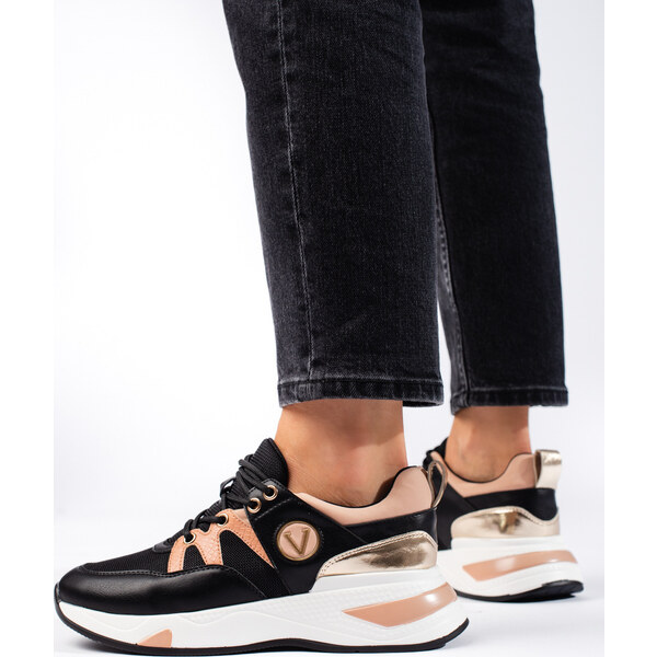 BASIC ČIERNE ŠTÝLOVÉ SNEAKERSY VINCEZA 22-10727B 31032549