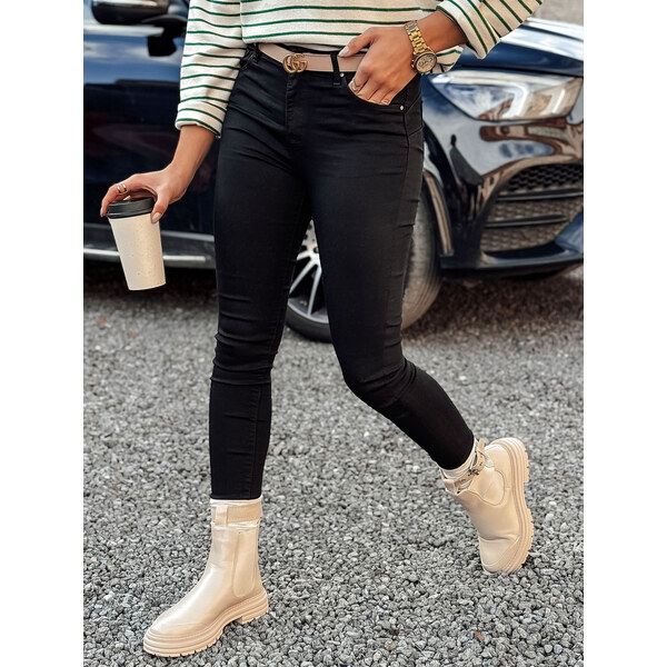 BASIC Čierne dámske push-up džínsy FAYLORISI UY2208 59816239