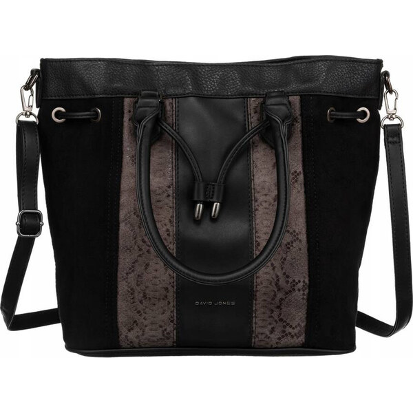David Jones čierna shopper kabelka so zvieracím vzorom 6885-5 52671866