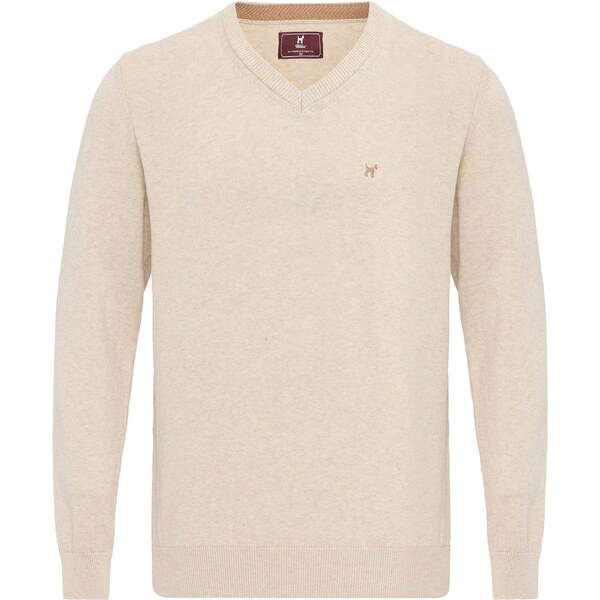 Williot Sveter Cabrera béžová / námornícka modrá 60683965