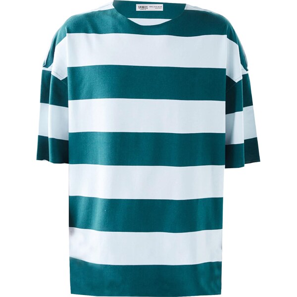 VAMOS CLO Tričko tmavozelená / biela 60683629