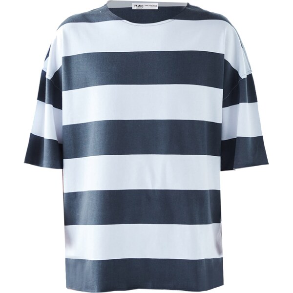 VAMOS CLO Tričko námornícka modrá / tmavomodrá / biela 60683892