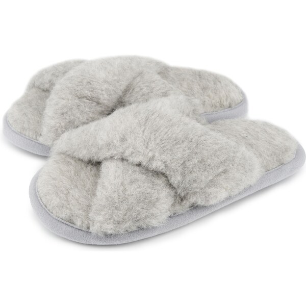 Vlnka Vlnené papuče Pamela šedá veľkosti obuvi - dospelí 36-37 65061857