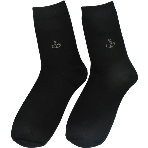 AURA.VIA UNI čierne bavlnené ponožky Sailor Comfort 59829661