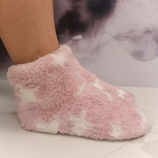 AURA.VIA Detské plyšové ružové ponožky Starry Cozy 28-35 59829653