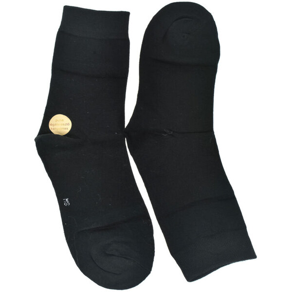 MR PAMUT Klasické pánske bavlnené čierne ponožky Comfort Fit 59829674