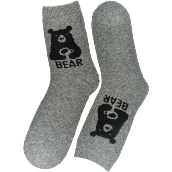 AURA.VIA Termo sivé ponožky BearWarm 35-41 59829676