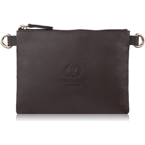 Paolo Peruzzi Dámska kožená kabelka cez rameno kompaktná | hnedá SI-41 59705876