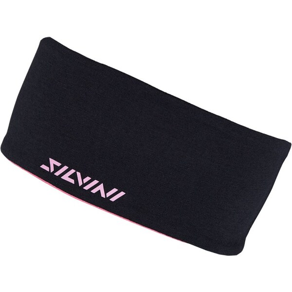 Unisex dvojvrstvová čelenka Silvini Trebbia ružová/čierna 59979864