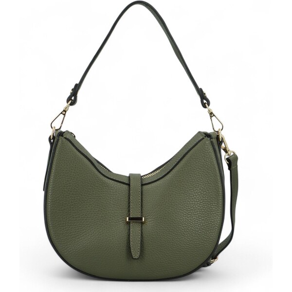 Delami Vera Pelle Dámska kožená kabelka cez rameno zelená - Delami 60175632