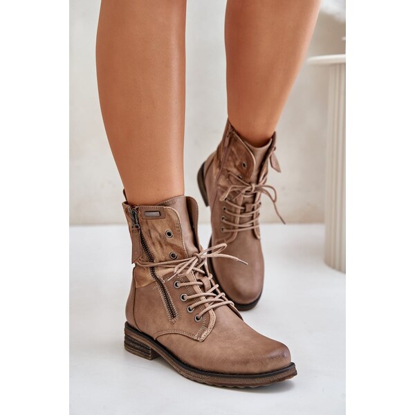 EVENTO Womens ankle boots Workery dark beige Perfecto 59905948