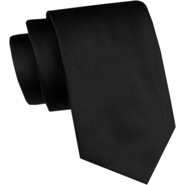 Čierna pánska kravata s jemnou textúrou 60532942