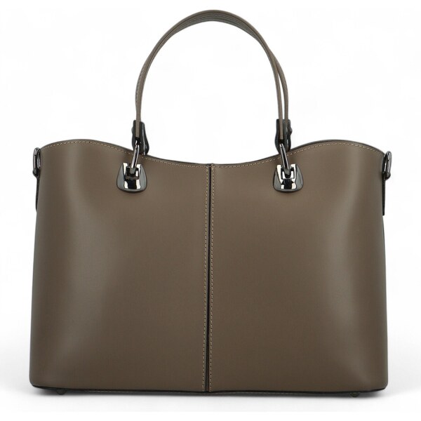 Delami Vera Pelle Dámska kožená kabelka do ruky taupe - Delami Abstira 60175615