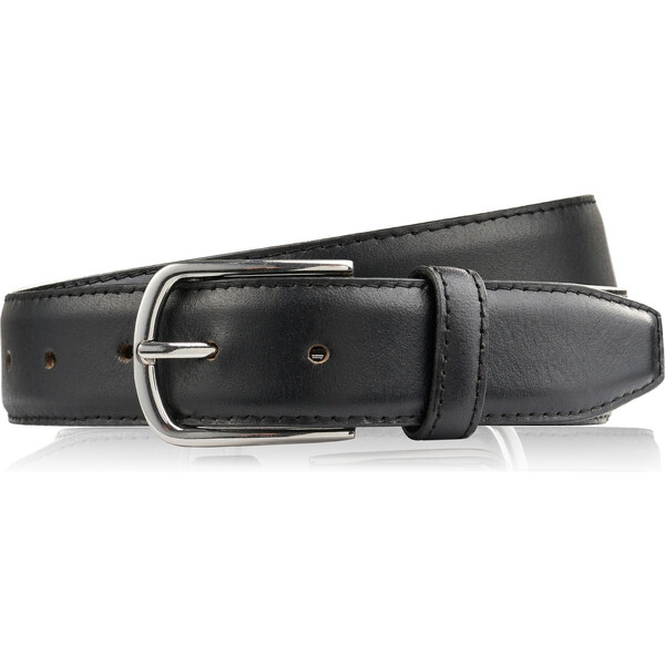 Paolo Peruzzi Pánsky kožený opasok s klasickou striebornou prackou 105 60121725