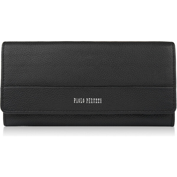 Paolo Peruzzi Dámska kožená peňaženka veľká s RFID | čierna AL-01-BL 59705941
