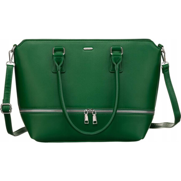 Rovicky zelená priestranná shopper kabelka R-072-04 52671020