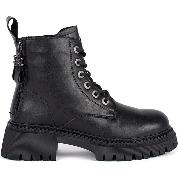 SHELOVET Kožené čierne členkové topánky dámske GD-TL57B 66148817