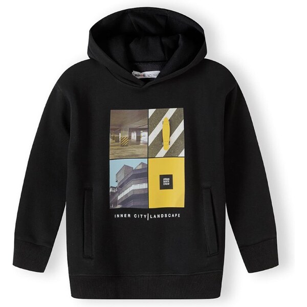 MINOTI Mikina modrá / hnedá / žltá / čierna / biela 60133973