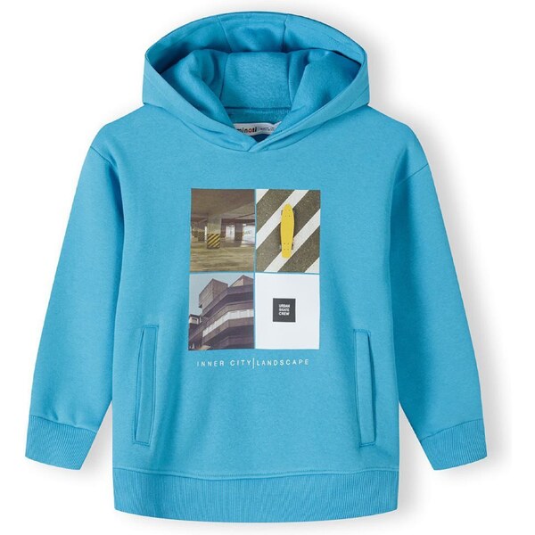 MINOTI Mikina nebesky modrá / hnedá / žltá / biela 60134010