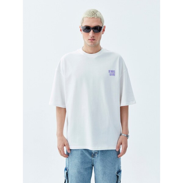 VAMOS CLO Tričko fialová / biela 60683689