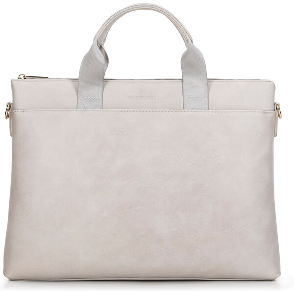 Wittchen Torba na laptopa 14 z ekoskóry beżowa 29-3-033-9 66066106