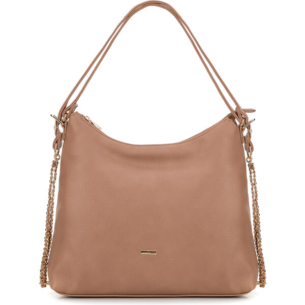 Wittchen Damska torba – plecak ze skóry ekologicznej beżowa 29-4Y-601 66066157