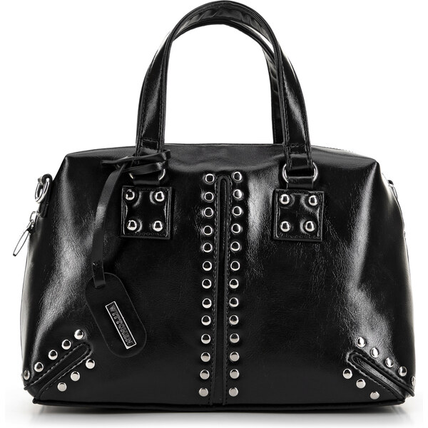 Wittchen Damski kuferek ze skóry ekologicznej z chwostem czarny 99-4Y 66066176