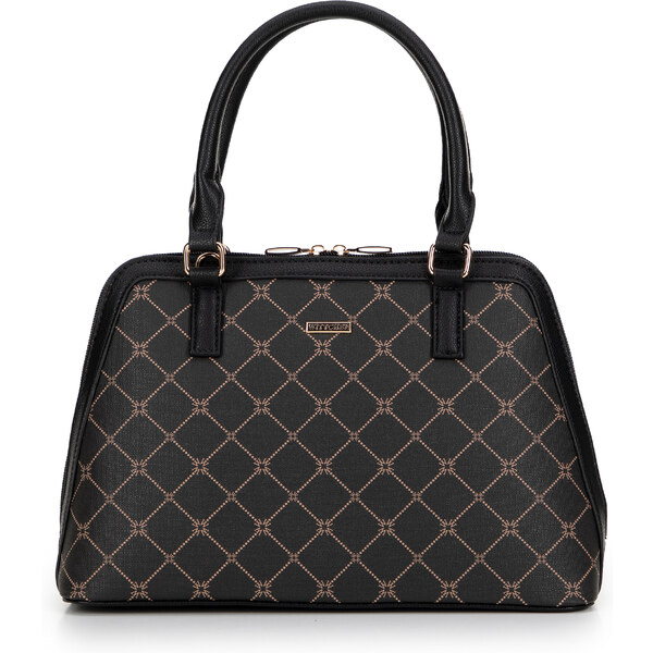 Wittchen Damski kuferek w monogram czarny 99-4Y-502-1 66066139