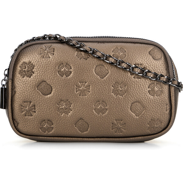 Wittchen Čierny kožený batoh s retiazkou pre sofistikovaný vzhľad 99 66066197