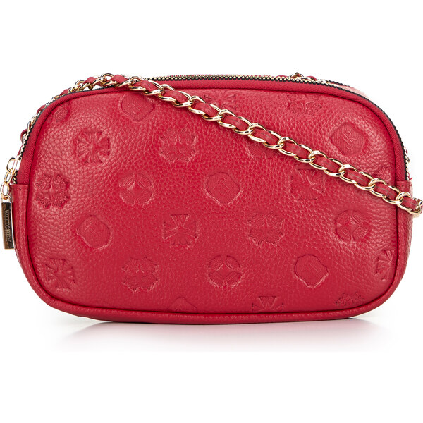 Wittchen Dámska kožená crossbody kabelka na retiazke béžová 99-4E-305 66066200