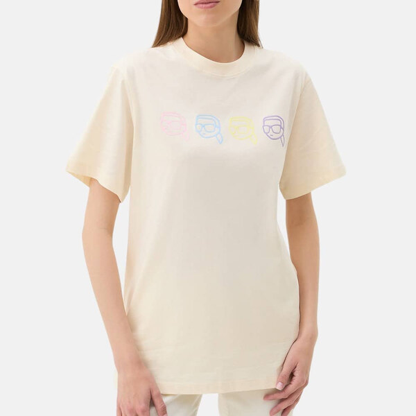 Dámské krémové triko Karl Lagerfeld 56085 60140807