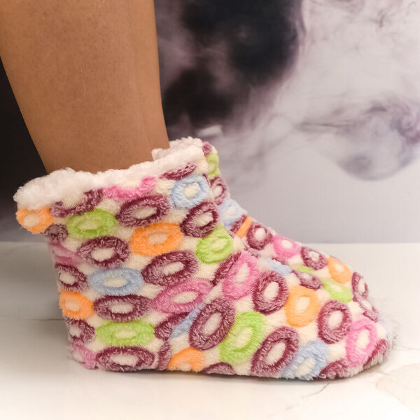 AURA.VIA Detské farebné plyšové ponožky Dreamy Night 28-35 60142384