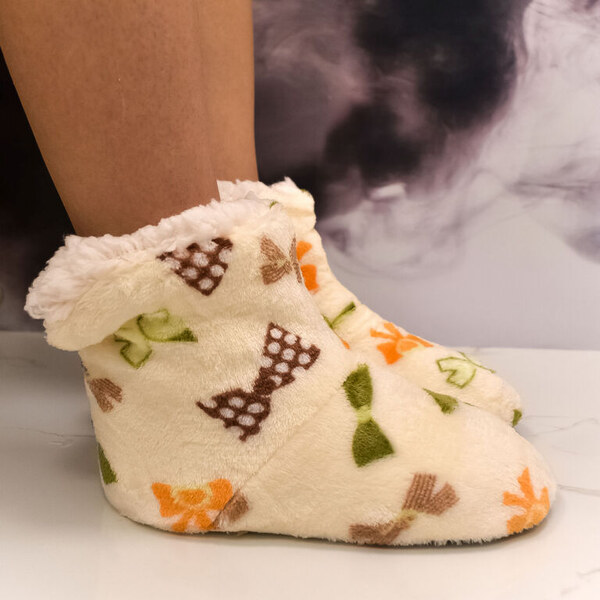 AURA.VIA Detské béžové plyšové ponožky Teddy Dreams 28-35 60142388