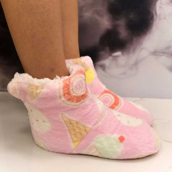 AURA.VIA Detské ružové plyšové ponožky Teddy Dreams 28-35 60142389