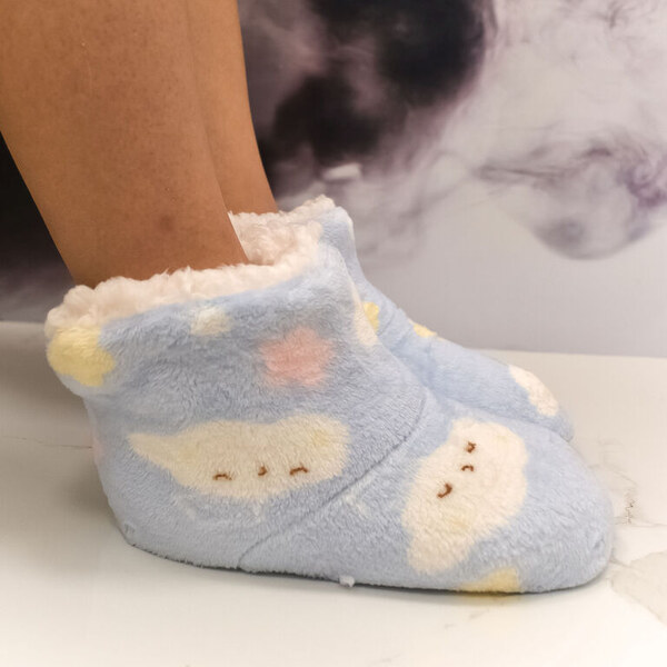 AURA.VIA Detské modré plyšové ponožky Teddy Dreams 28-35 60142390