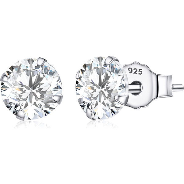 Ligot Strieborné náušnice napichovacie so zirkónom 60142444