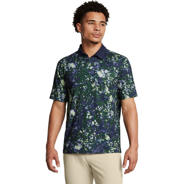 Under Armour UA T2G Printed Polo-GRN 64782593