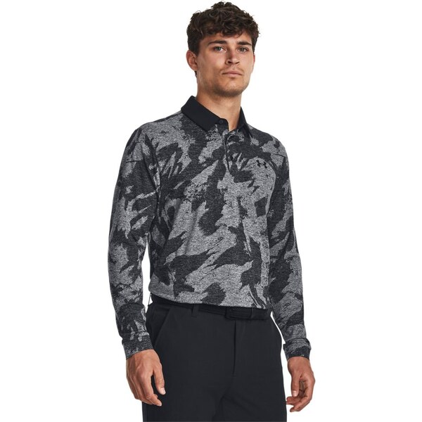 Mens polo shirt Under Armour Playoff Jacquard LS Polo 64784454