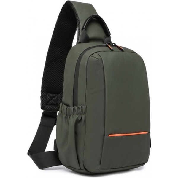 KONO Náprsná taška - super tenká s reflexným prúžkom, zelená 60169014