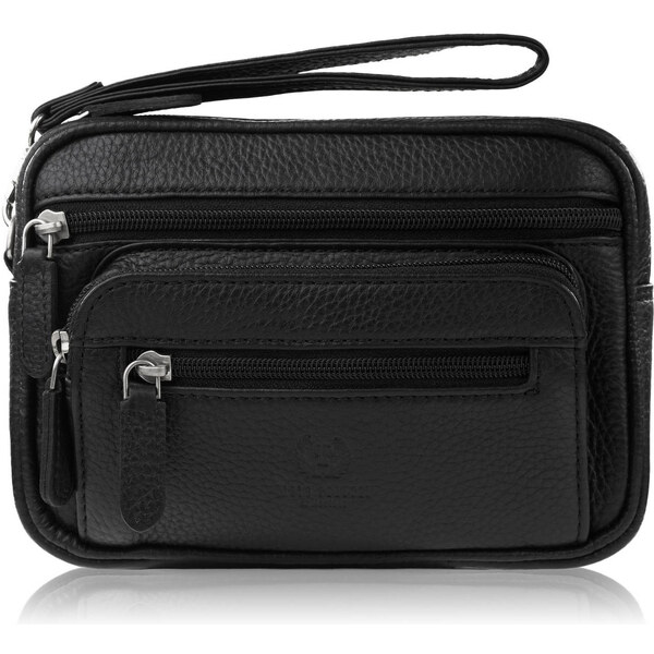 Paolo Peruzzi Pánske kožené vrecko-etue T-130-BL | čierna T-130-BL 60175813