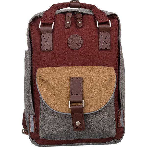 BASIC LuluCastagnette sivo-vínový štýlový batoh NANO 35102247