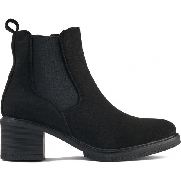 SHELOVET Čierne klasické členkové dámske topánky na stĺpiku YY-71B 66148606
